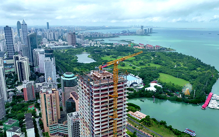 海阔凭“塔”跃 | 9888拉斯维加斯塔机助建海口中海国际中心
